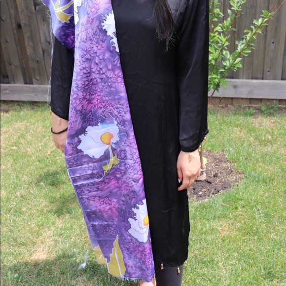 Handmade Silk Scarf - Picture 2 of 2